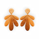 Boucles d'oreilles Brigitte orange métallisé - Demisel