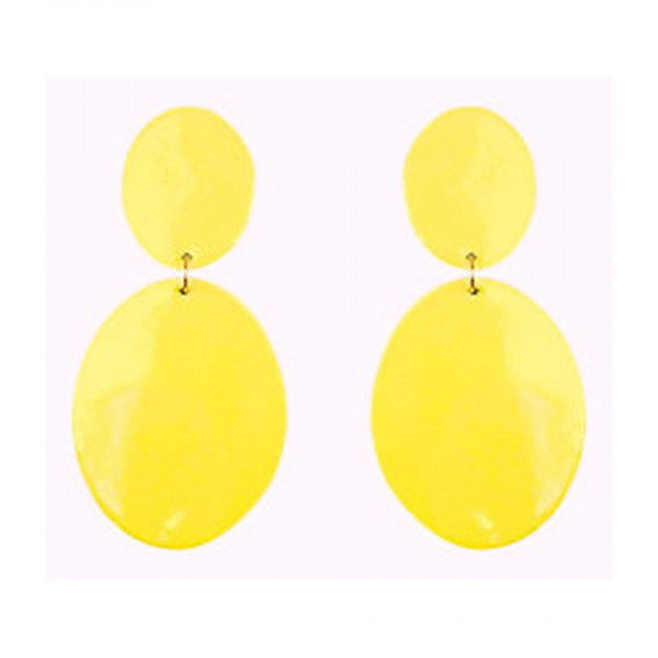 Boucles d'oreilles Alexander  jaune glossy   - Demisel