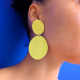Boucles d'oreilles Alexander  jaune glossy   - Demisel