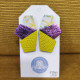 Boucles d'oreilles demeter jaune violet -  ô Sulis