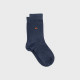 Chaussettes  unies bleu chiné  - Billybelt