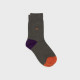 Chaussettes  unies kaki chiné  - Billybelt