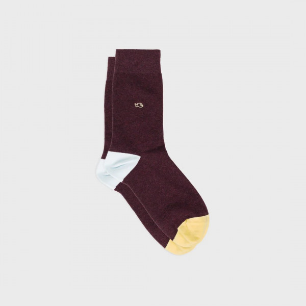 Chaussettes  bordeaux chiné  - Billybelt