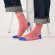 Chaussettes carreaux orange et violet - Billybelt
