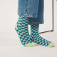 Chaussettes carreaux carreaux violet et vert - Billybelt