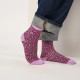 Chaussettes léopard pailletées violet et jaune  - Billybelt