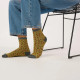 Chaussettes léopard pailletées vert et corail  - Billybelt