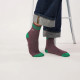 Chaussettes vintage pailletées bordeaux - Billybelt