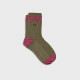 Chaussettes vintage pailletées kaki - Billybelt