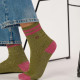 Chaussettes vintage pailletées kaki - Billybelt
