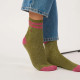 Chaussettes vintage pailletées kaki - Billybelt