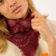 Foulard Alice bordeaux- Billybelt