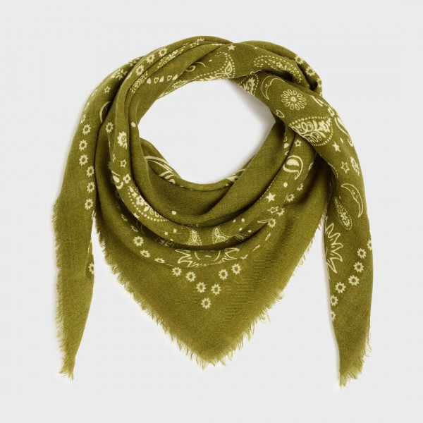 Foulard Laine Louise Kaki - Billybelt