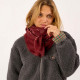 Foulard Laine Louise bordeaux - Billybelt