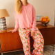 Pyjama manches longues Bougainvillier Orange   -We Are Jolies