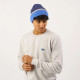 Bonnet en laine marine, bleu et beige - Billybelt