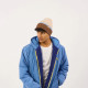 Bonnet en laine beige, marron et bleu clair - Billybelt