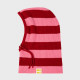 Cagoule en laine rayée rose et bordeaux - Billybelt