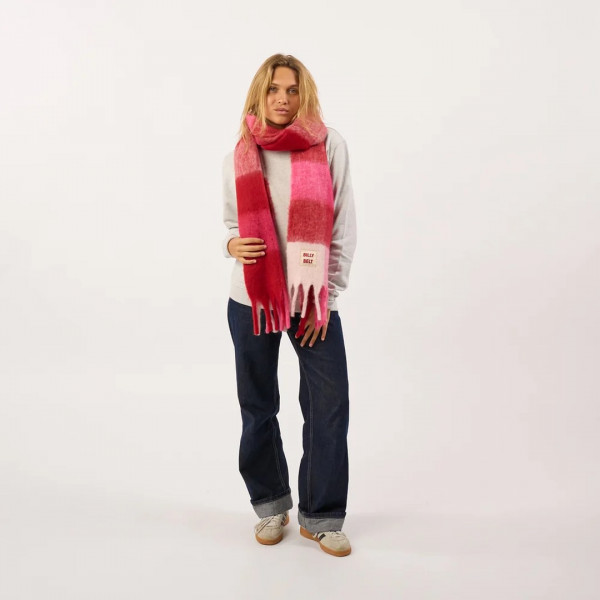 Echarpe large rose et bordeaux - Billybelt