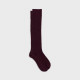 Chaussettes hautes côtelées bordeaux - Billybelt