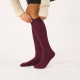 Chaussettes hautes côtelées bordeaux - Billybelt