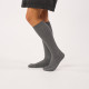 Chaussettes hautes côtelées gris chiné - Billybelt