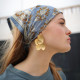 Foulard Jasmine Bleu Orage - Bellemme