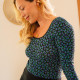 Body Mini Fleurs Bleu - We Are Jolies