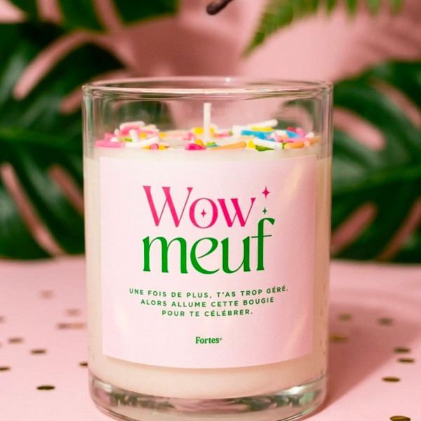Bougie Wow meuf Pamplemousse et Lilas - Fortes