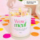 Bougie Wow meuf Pamplemousse et Lilas - Fortes